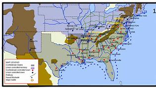 Image result for USA Map during Civil War