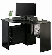 Image result for Black Corner Desk with Storage