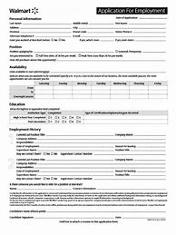 Image result for Walmart Job Application Form
