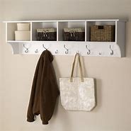 Image result for White Coat Hanger with Shelf