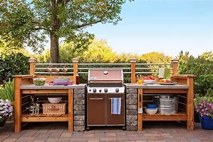 Image result for Outdoor Kitchen Ideas Using Existing Grill