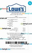 Image result for Receipt Lowe's Flowers