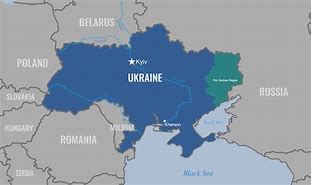 Image result for Map of Russian Attack On Ukraine