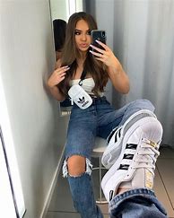 Image result for Girl Wearing Adidas Superstar Baggy-Pants