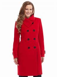 Image result for Red Wool Coats for Women