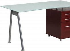 Image result for Wood and Glass Computer Desk