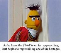 Image result for Dark Sesame Street Bert and Ernie Meme