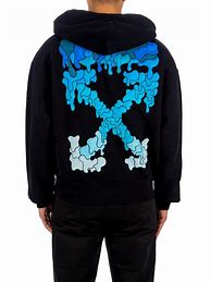 Image result for Off White Blue Fade Hoodie