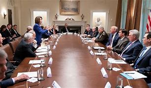 Image result for Nancy Pelosi White House Cabinet Room