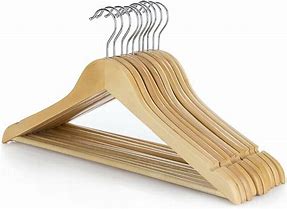 Image result for Wooden Hangers 10 Pack