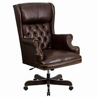 Image result for Black Leather Tufted Office Chair