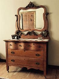 Image result for Antique Oak Dresser with Swivel Mirror