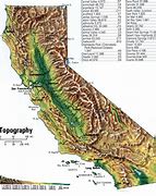Image result for Map of California Mountains