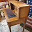 Image result for Small Writing Desk Brushed Gold