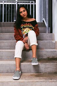 Image result for Outfits to Wear with Checkered Vans