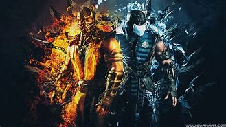 Image result for Mortal Kombat 11 Scorpion vs Sub-Zero Wallpaper