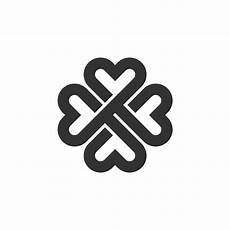 Four Leaf Clover Ornamental Logo Template Illustration Design Vector