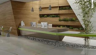 Image result for Office Reception Desk Wall