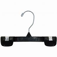 Image result for Plastic Black Pant Clamp Hangers