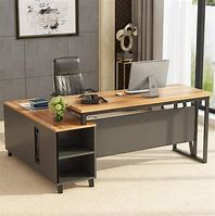 Image result for Wood L-Desk