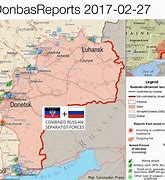 Image result for Ukraine Donbass Conflict Map