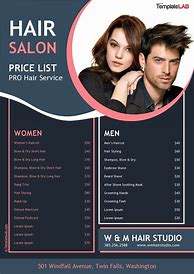 Image result for Hairdressing Price List