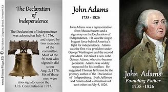 Image result for John Adams Independence