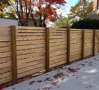 Image result for Horizontal Cedar Fence Designs
