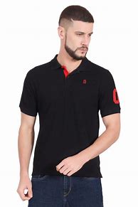 Image result for Black Polo T-Shirts for Men