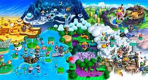 Image result for New Super Mario Bros. U Deluxe World Map Complete