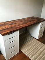 Image result for IKEA Wood Countertop Desk
