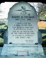 Image result for Harry Truman Memorial