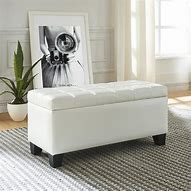 Image result for Faux Leather Ottoman