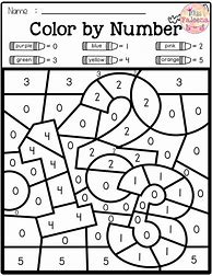 Image result for Kindergarten Math Coloring Worksheets