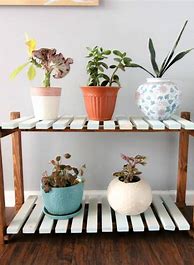 Image result for Scrap Wood Plant Stand