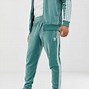 Image result for Adidas Sweat Suit Silver Blue