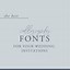 Image result for Traditional Wedding Invitation Fonts