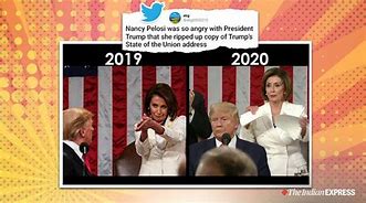 Image result for What Is in the Desk of Nancy Pelosi State of Union