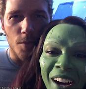 Image result for Zoe Saldana and Chris Pratt Guardians of the Galaxy