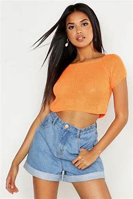 Image result for Short Sleeve Cropped Hoodie