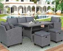 Image result for Light Grey Wicker Patio Furniture