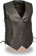 Image result for White and Black Leather Vest