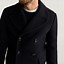 Image result for Men's Black Double Breasted Coat