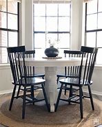 Image result for Black and White Dining Table