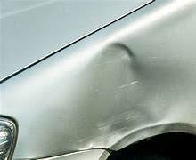 Image result for Dented Silver Car