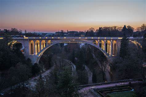 Pont Adolphe, Luxembourg City, Luxembourg - GVA Lighting