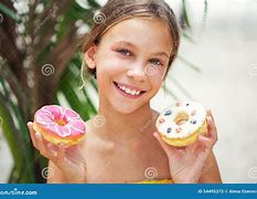 Image result for Girl Eating Donuts