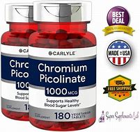 Image result for Chromium Picolinate, 1000 Mcg, 360 Tablets