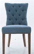 Image result for Blue Upholstered Dining Chairs