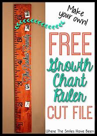 Image result for Free Printable Growth Chart Ruler